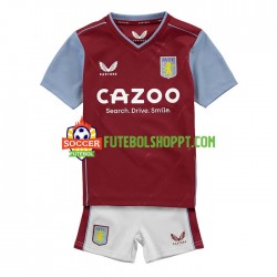 Camisola Júnior Aston Villa Principais Equipamento 2022-2023 Manga Curta