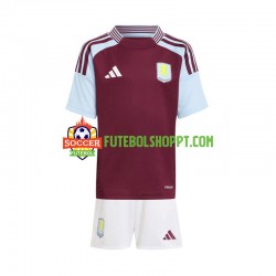 Camisola Júnior Aston Villa Principais Equipamento 2024-2025 Manga Curta