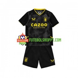 Camisola Júnior Aston Villa Terceiro Equipamento 2022-2023 Manga Curta