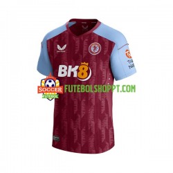 Camisola Homem Aston Villa Ollie Watkins 11 Principais Equipamento 2023-2024 Manga Curta