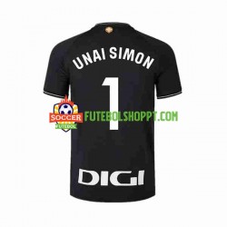 Camisola Homem Athletic Bilbao UNAI SIMON 1 Guarda-redes Principais Equipamento 2023-2024 Manga Curta