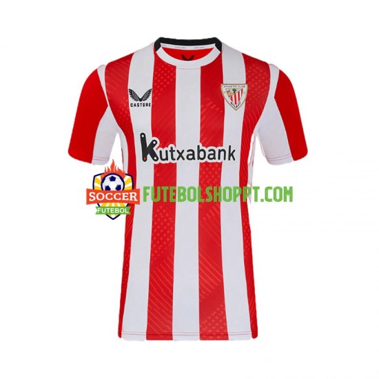 Camisola Homem Athletic Bilbao Principais Equipamento 2024-2025 Manga Curta