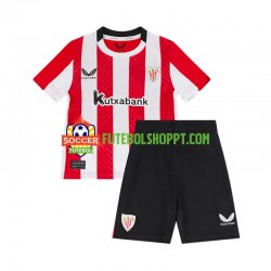 Camisola Júnior Athletic Bilbao Principais Equipamento 2024-2025 Manga Curta