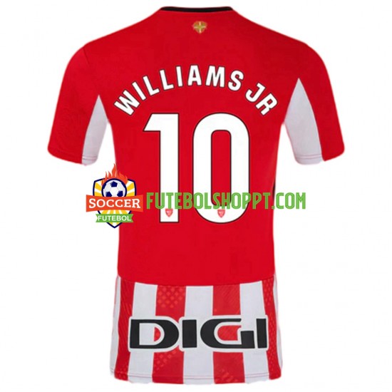 Camisola Homem Athletic Bilbao Williams JR 10 Principais Equipamento 2024-2025 Manga Curta