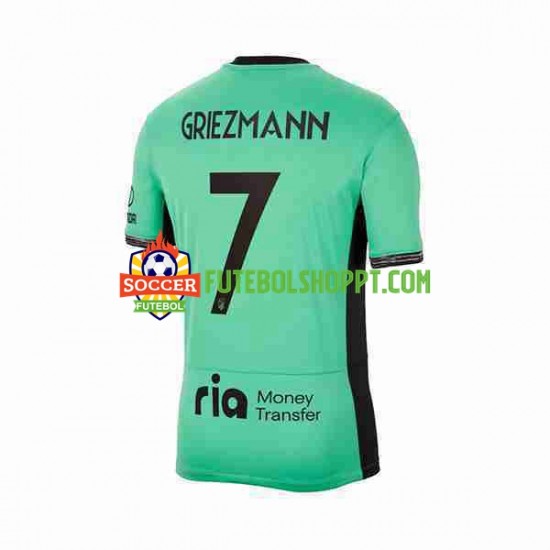 Camisola Homem Atlético Madrid 2 Antoine Griezmann 7 Terceiro Equipamento 2023-2024 Manga Curta