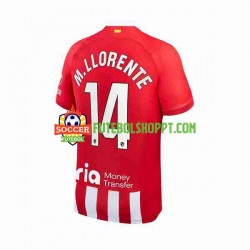 Camisola Homem Atlético Madrid 2 Marcos Llorente 14 Principais Equipamento 2023-2024 Manga Curta
