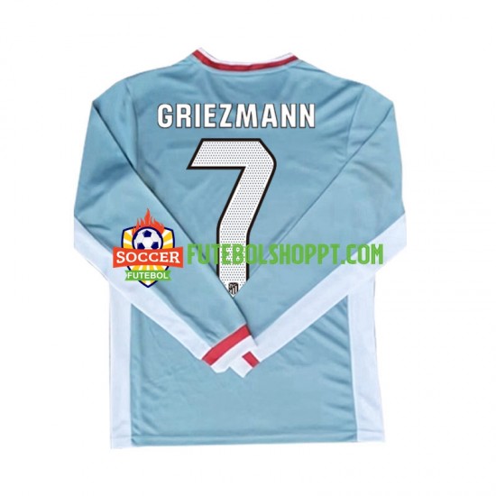 Camisola Homem Atlético Madrid Antoine Griezmann 7 Alternativa Equipamento 2024-2025 Manga Comprida