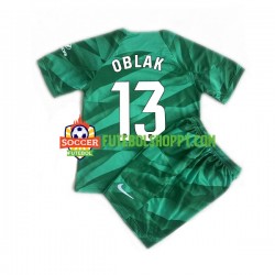 Camisola Júnior Atlético Madrid JAN OBLAK 13 Guarda-redes Alternativa Equipamento 2023-2024 Manga Curta