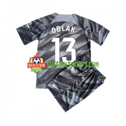 Camisola Júnior Atlético Madrid JAN OBLAK 13 Guarda-redes Principais Equipamento 2023-2024 Manga Curta
