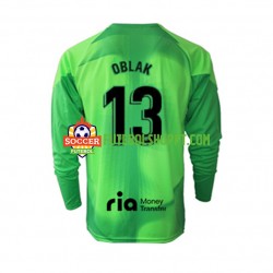 Camisola Homem Atlético Madrid Jan Oblak 13 Guarda-redes Principais Equipamento 2022-2023 Manga Comprida