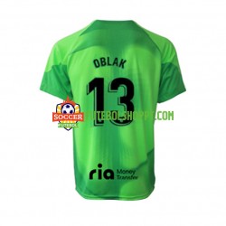 Camisola Homem Atlético Madrid Jan Oblak 13 Guarda-redes Principais Equipamento 2022-2023 Manga Curta