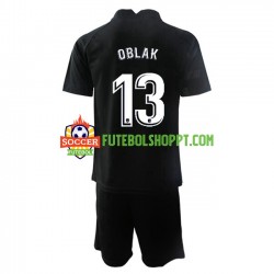 Camisola Júnior Atlético Madrid Jan Oblak 13 Guarda-redes Alternativa Equipamento 2021-2022 Manga Curta