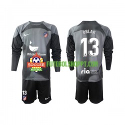 Camisola Júnior Atlético Madrid Jan Oblak 13 Guarda-redes Alternativa Equipamento 2022-2023 Manga Comprida