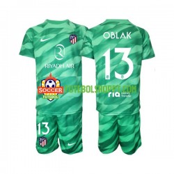Camisola Júnior Atlético Madrid Jan Oblak 13 Green color Guarda-redes Alternativa Equipamento 2023-2024 Manga Curta Camisola Júnior Atlético Madrid Jan Oblak 13 Green color Guarda-redes Alternativa Equipamento 2023-2024 Manga Curta