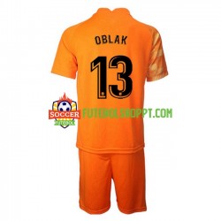 Camisola Júnior Atlético Madrid Jan Oblak 13 Guarda-redes Principais Equipamento 2021-2022 Manga Curta