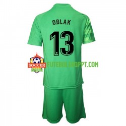 Camisola Júnior Atlético Madrid Jan Oblak 13 Guarda-redes Terceiro Equipamento 2021-2022 Manga Curta