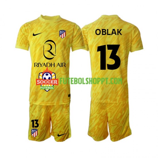 Camisola Júnior Atlético Madrid Jan Oblak 13 Guarda-redes Terceiro Equipamento 2024-2025 Manga Curta