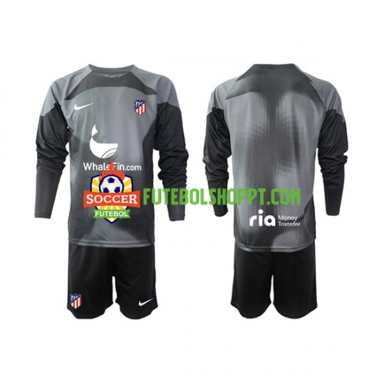 Camisola Júnior Atlético Madrid Guarda-redes Alternativa Equipamento 2022-2023 Manga Comprida