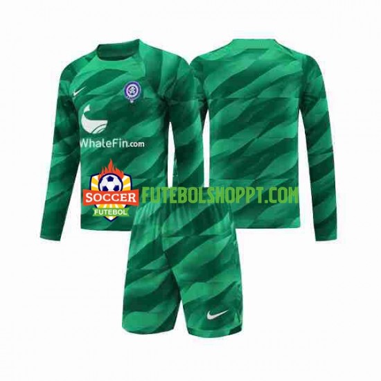 Camisola Júnior Atlético Madrid Guarda-redes Alternativa Equipamento 2023-2024 Manga Comprida