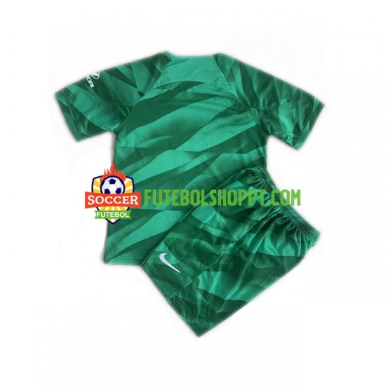 Camisola Júnior Atlético Madrid Guarda-redes Alternativa Equipamento 2023-2024 Manga Curta
