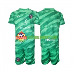 Camisola Júnior Atlético Madrid Green color Guarda-redes Alternativa Equipamento 2023-2024 Manga Curta