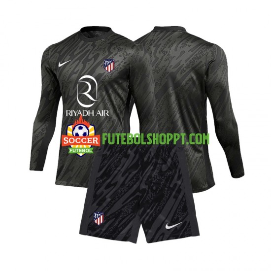 Camisola Júnior Atlético Madrid Guarda-redes Principais Equipamento 2024-2025 Manga Comprida