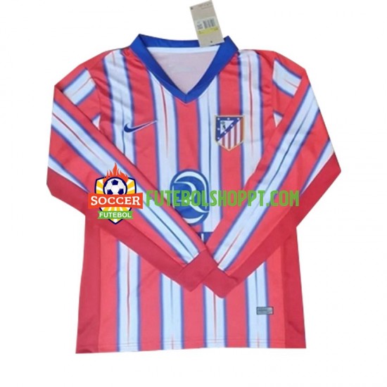 Camisola Homem Atlético Madrid Principais Equipamento 2024-2025 Manga Comprida