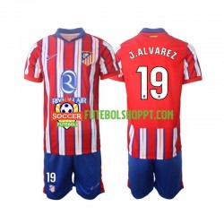 Camisola Júnior Atlético Madrid J.Alvarez 19 Principais Equipamento 2024-2025 Manga Curta
