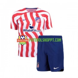 Camisola Júnior Atlético Madrid Principais Equipamento 2022-2023 Manga Curta