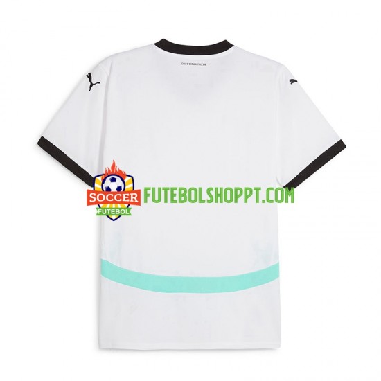 Camisola Homem Áustria Alternativa Equipamento Euro 2024 Manga Curta