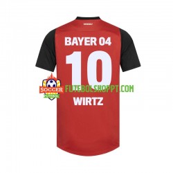 Camisola Homem Bayer 04 Leverkusen Florian Wirtz 10 Principais Equipamento 2024-2025 Manga Curta