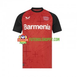 Camisola Homem Bayer 04 Leverkusen Principais Equipamento 2024-2025 Manga Curta