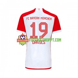 Camisola Homem Bayern de Munique Alphonso Davies 19 Principais Equipamento 2023-2024 Manga Curta