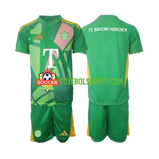 Camisola Júnior Bayern de Munique Guarda-redes Quarto Equipamento 2024-2025 Manga Curta