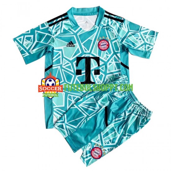 Camisola Júnior Bayern de Munique Guarda-redes Principais Equipamento 2022-2023 Manga Curta