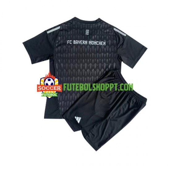 Camisola Júnior Bayern de Munique Guarda-redes Principais Equipamento 2023-2024 Manga Curta