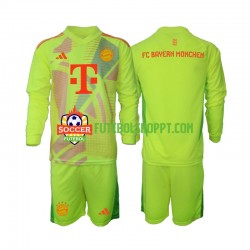 Camisola Júnior Bayern de Munique Guarda-redes Principais Equipamento 2024-2025 Manga Comprida