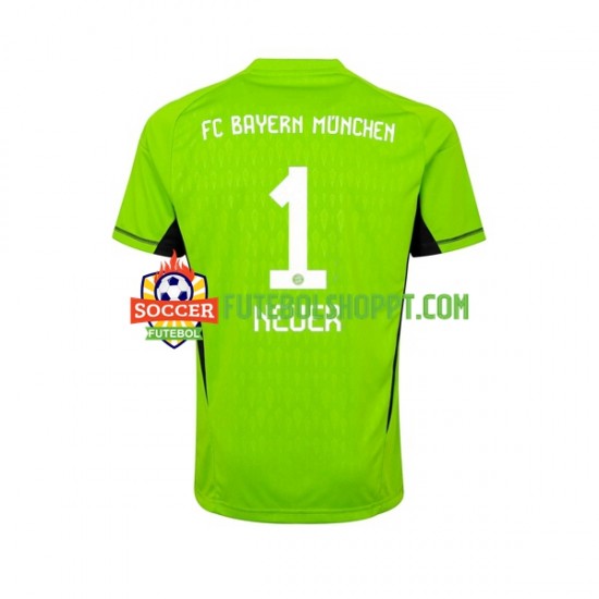 Camisola Homem Bayern de Munique Manuel Neuer 1 Guarda-redes Alternativa Equipamento 2023-2024 Manga Curta