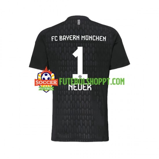Camisola Homem Bayern de Munique Manuel Neuer 1 Guarda-redes Principais Equipamento 2023-2024 Manga Curta