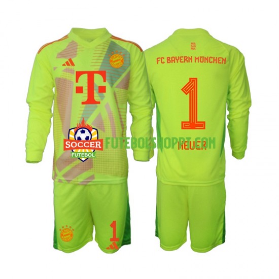 Camisola Júnior Bayern de Munique Manuel Neuer 1 Guarda-redes Principais Equipamento 2024-2025 Manga Comprida