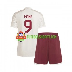 Camisola Júnior Bayern de Munique Harry Kane 9 Terceiro Equipamento 2023-2024 Manga Curta