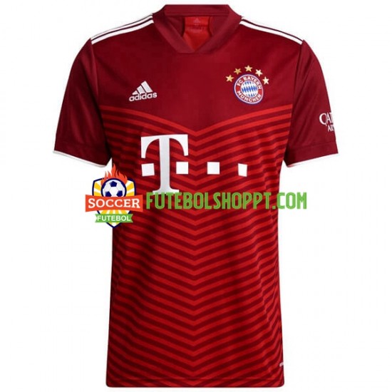 Camisola Homem Bayern de Munique Principais Equipamento 2021-2022 Manga Curta