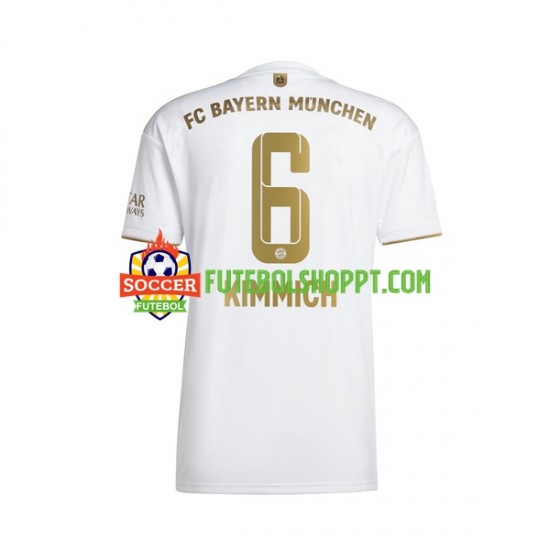 Camisola Homem Bayern de Munique Joshua Kimmich 6 Alternativa Equipamento 2022-2023 Manga Curta