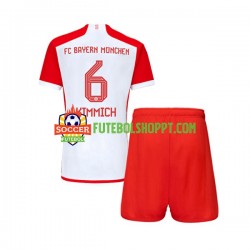 Camisola Júnior Bayern de Munique Joshua Kimmich 6 Principais Equipamento 2023-2024 Manga Curta