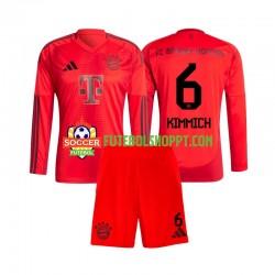 Camisola Júnior Bayern de Munique Joshua Kimmich 6 Principais Equipamento 2024-2025 Manga Comprida