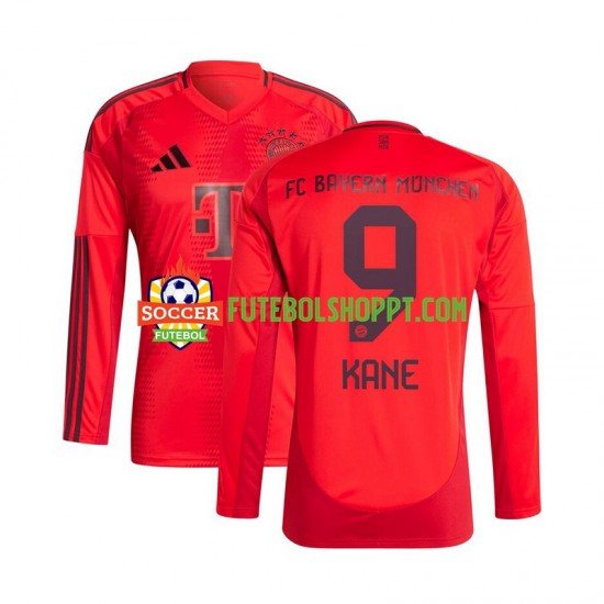 Camisola Homem Bayern de Munique Kane 9 Principais Equipamento 2024-2025 Manga Comprida