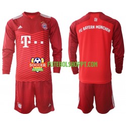 Camisola Júnior Bayern de Munique Principais Equipamento 2021-2022 Manga Comprida