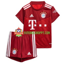 Camisola Júnior Bayern de Munique Principais Equipamento 2021-2022 Manga Curta