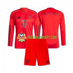 Camisola Júnior Bayern de Munique Principais Equipamento 2024-2025 Manga Comprida