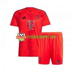 Camisola Júnior Bayern de Munique Principais Equipamento 2024-2025 Manga Curta